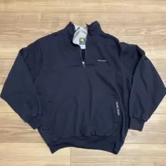 90s POCO LOCO ハーフジップ スウェット M ネイビー メキシコ製