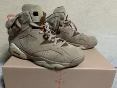 トラヴィススコット×NIKE エアジョーダン6 ブリティッシュカーキ28.5cm