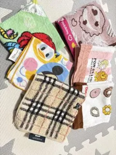 バーバリー他ハンドタオル 6枚セット　中古品