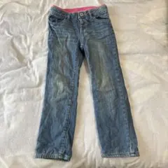 キッズ デニム　ボトムスライトブルー 110 冬