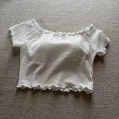 GU カップ付きTシャツ ホワイト Mサイズのサムネイル