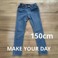 150 ストレッチ デニム ジーンズ ウエストゴム 男女兼用