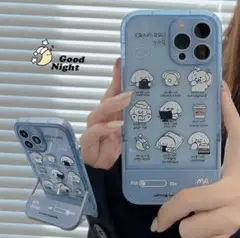 Apple 残り1個漫画の保護携帯電話スタンドカバーケース Iphone