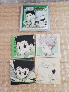 ハンターハンター スクエアステッカーコレクション ゴン ４点