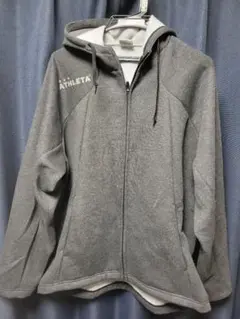 ATHLETA グレー パーカーとパンツセット Oサイズ