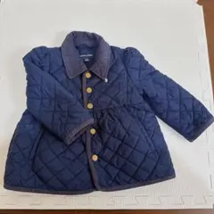 ラルフローレン　24M 90cm キルティングジャケット　コート　ネイビー