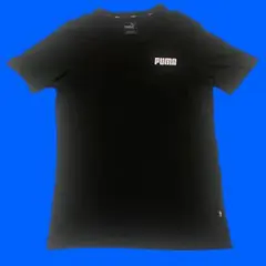 PUMA プーマ　ロゴ入り半袖Tシャツ　メンズ　Sサイズ　黒　ブラック　薄手