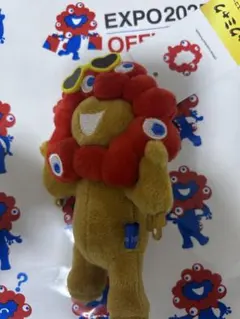 ミャクミャク　ボールチェーンマスコット　推しカラー　サングラス　日焼け