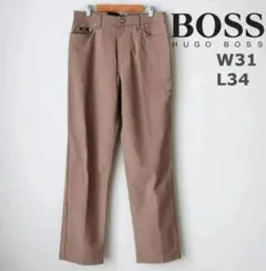 未使用 HUGO BOSS マイクロチェック パンツ ストレッチ W31 Mのサムネイル