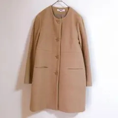 【NATURAL BEAUTY BASIC】（L）ノーカラーチェスターコートのサムネイル