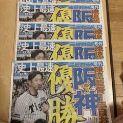 阪神タイガース 優勝号外 5部セット