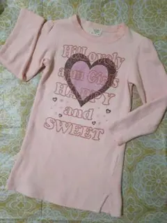 【apm】ロングトレーナー  ロング丈 ワンピース  キッズ 女の子 140