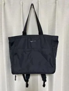 アニエスベー　ロゴ　ペアレンツバッグ　マザーズバッグ　2way