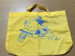 ⭐︎本日限定値下げ⭐︎絵本バッグ手提げ袋 保育園幼稚園　入園準備イエロー ぞうさん柄