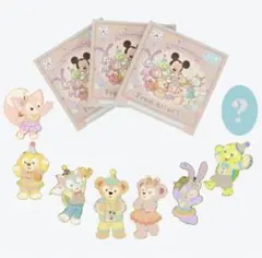 ダッフィーアンドフレンズ　ピンバッジ　クッキーアン　リーナベル