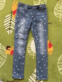 H&M星柄デニムロングスキニー130cm