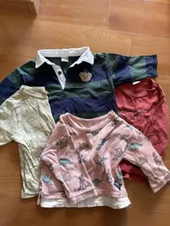 petit main 長袖Tシャツ 4枚セット サイズ80 男の子　まとめ売り