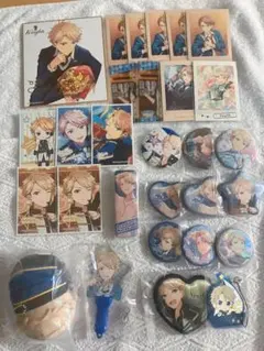 鳴上嵐 あんスタ あんさんぶるスターズ グッズ 缶バッジ ぬいぐるみ カード