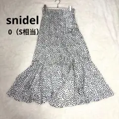 SNIDEL スナイデル フリル アシンメトリー スカショーパン　S ドット
