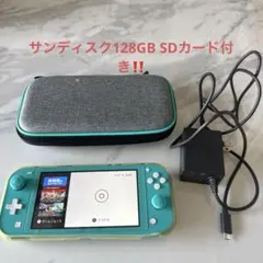 Nintendo Switch Lite ターコイズ 本体 SDカード、付属品