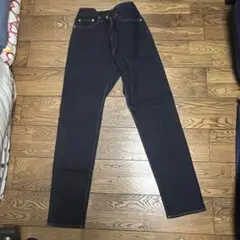 GU ダークブルー ストレートレッグデニム 33インチ