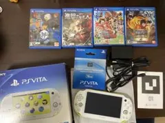 PS Vita 2000 ホワイト/イエロー Wi-Fi 16GBメモリーカード