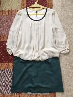 ロペピクニックRope picnic春夏シフォンチュニックドッキングワンピース