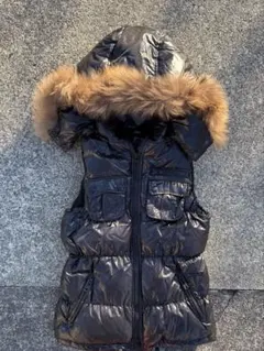 00s archive ファー付き　ダウンベスト　y2k グランジ　お兄系　短丈