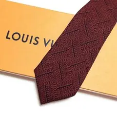 未使用級 ルイヴィトン Louis Vuitton ネクタイ シルク 総柄