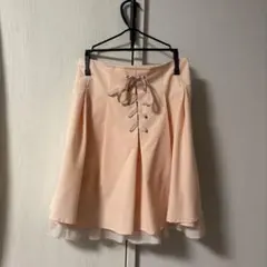 secret honey ピンク フレアミニスカート リボン　シークレットハニー