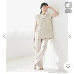 coca コカ　ジレ&パンツ　セットアップ　Mサイズ　ベージュ　セレモニー