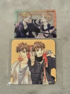 桜蘭高校ホスト部 コラボカフェ 常陸院光 常陸院薫 クリアカード コースター