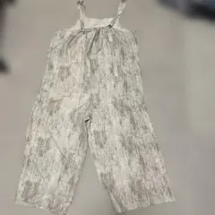 グレー系ストライプサロペット