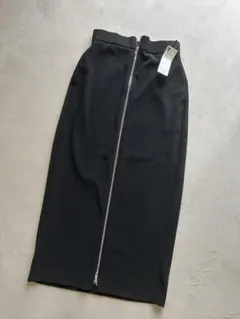 ＧＵ フロントジップ ナローロングスカート