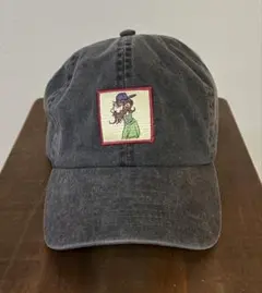 LEFT ALONE グレー キャップ ストリート　ウォシュ加工　美品