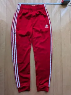 adidas アディダス ジャージパンツ レッド　160cm