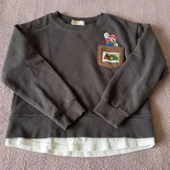 スーパーマリオ トレーナー 120サイズ グレー