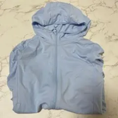 ユニクロ UNIQLO エアリズム 薄手 水色 パーカー 130