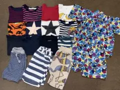 90 半ズボン　半袖 Tシャツ　ロンT 甚平　まとめ売り