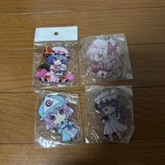 【4個セット】東方プロジェクト　同人　アクリルキーホルダー