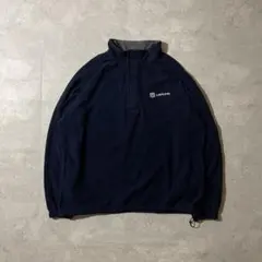 ハーフジップ　フリース　ジャケット　ネイビー　アウトドア　キャンプ　ストリート