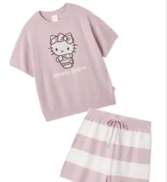 サンリオハウス ジェラピケコラボ キティ ルームウェア 上下セット ピンク