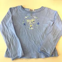 familiar 水色 長袖カットソー 120 ロンT ファミリア 綿100%