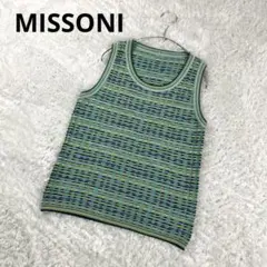 MISSONI ミッソーニ マルチカラー ノースリーブ タンクトップ 42 XLのサムネイル