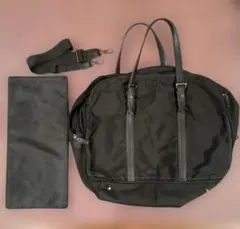 agnes b Voyage アニエスベー ボヤージュ ボストンバッグ 黒