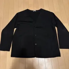 ブラック Vネック カーディガン　ジャケット
