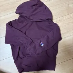 Champion パープル フード付きパーカー 100