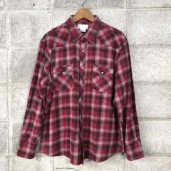 USA古着 wrangler ラングラー ネルシャツ 長袖 チェック XL