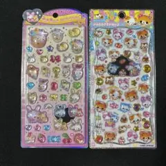 うるちゅるPOPフワフワらびちゃん　ジュエルプチドロップハムハムcafe 2種