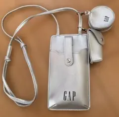 GAP スマホショルダーバッグ 3点セット シルバー